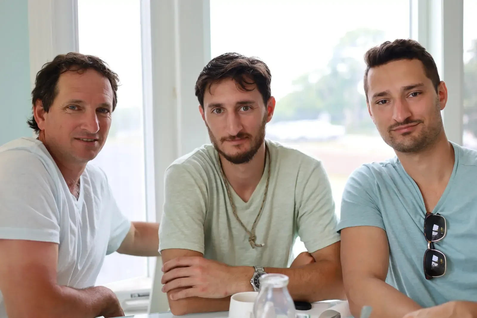 Todd Clark with his sons Derek and Thomas Clark